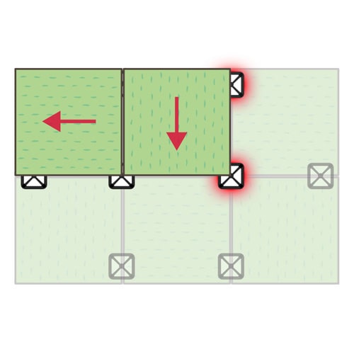 ユニット畳の敷き方