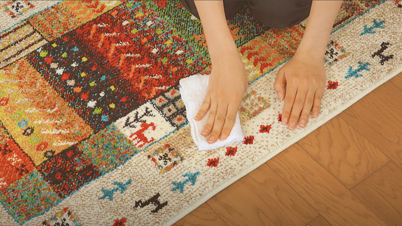 雑巾とウィルトンラグ